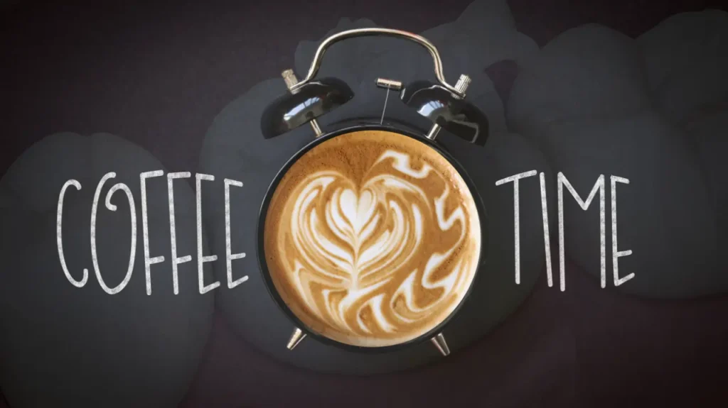 coffee time after a filling