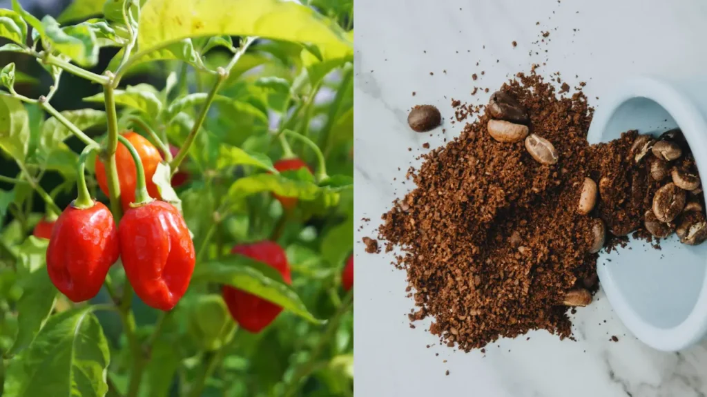 do pepper plants like coffee grounds