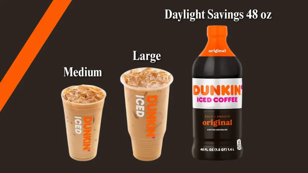 how many ounces is a medium dunkin iced coffee