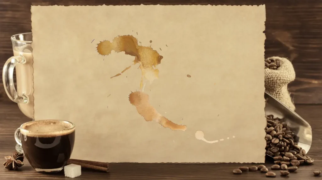 how to age paper with coffee